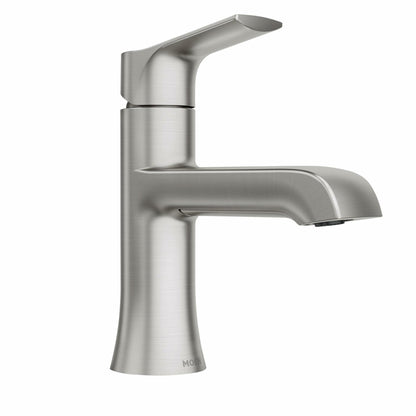 MOEN Liso 84540SRN Single Handle Single Hole Bathroom Faucet in Spot Resist Brushed Nickel