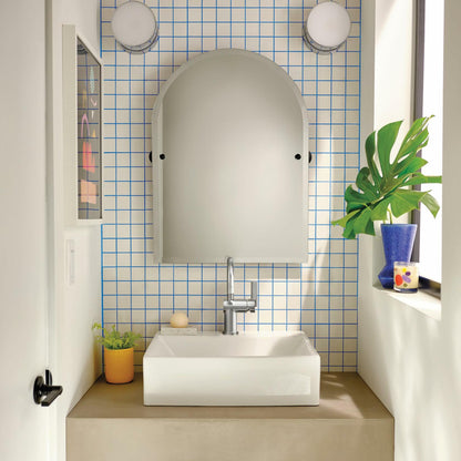 Moen CIA 6221 Single Handle Bathroom Sink Faucet in Chrome (Drain and Deck Plate Included)