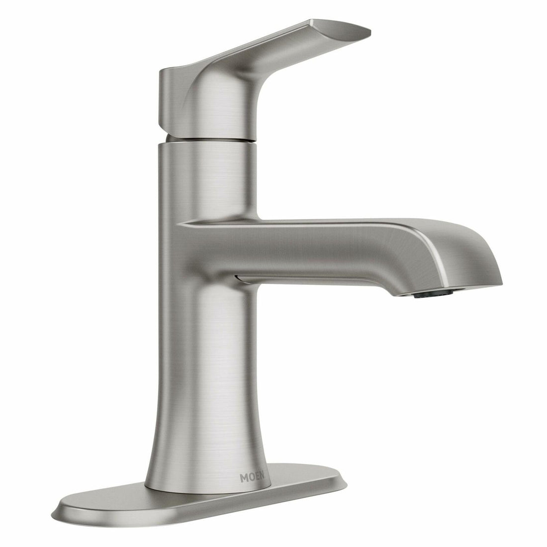 MOEN Liso 84540SRN Single Handle Single Hole Bathroom Faucet in Spot Resist Brushed Nickel