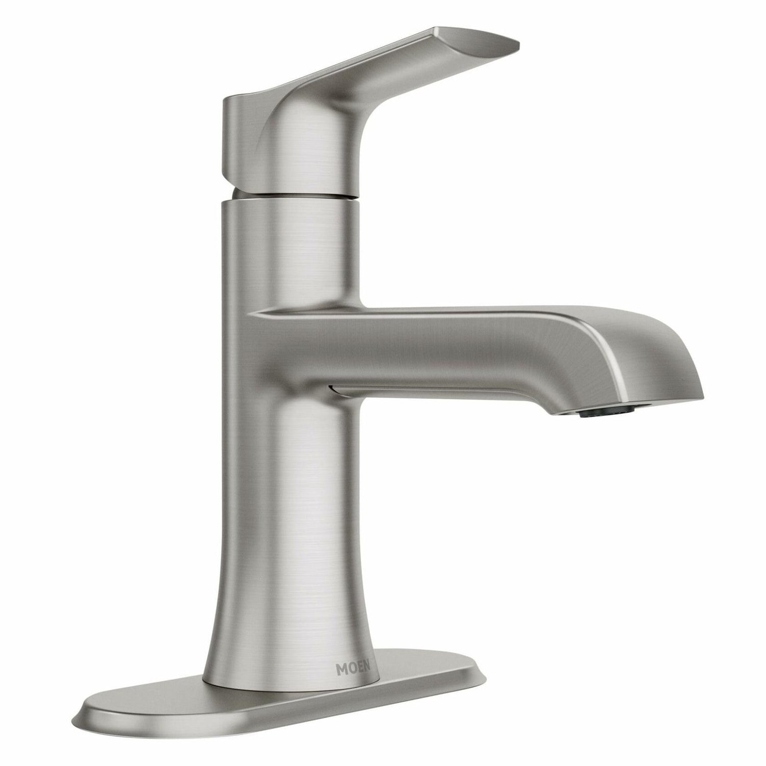 MOEN Liso 84540SRN Single Handle Single Hole Bathroom Faucet in Spot Resist Brushed Nickel