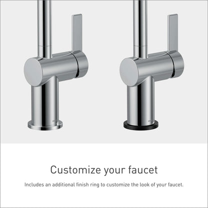 Moen CIA 6221 Single Handle Bathroom Sink Faucet in Chrome (Drain and Deck Plate Included)