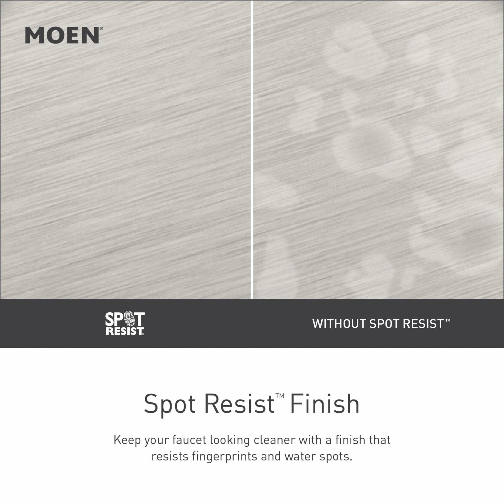 MOEN Liso 84540SRN Single Handle Single Hole Bathroom Faucet in Spot Resist Brushed Nickel