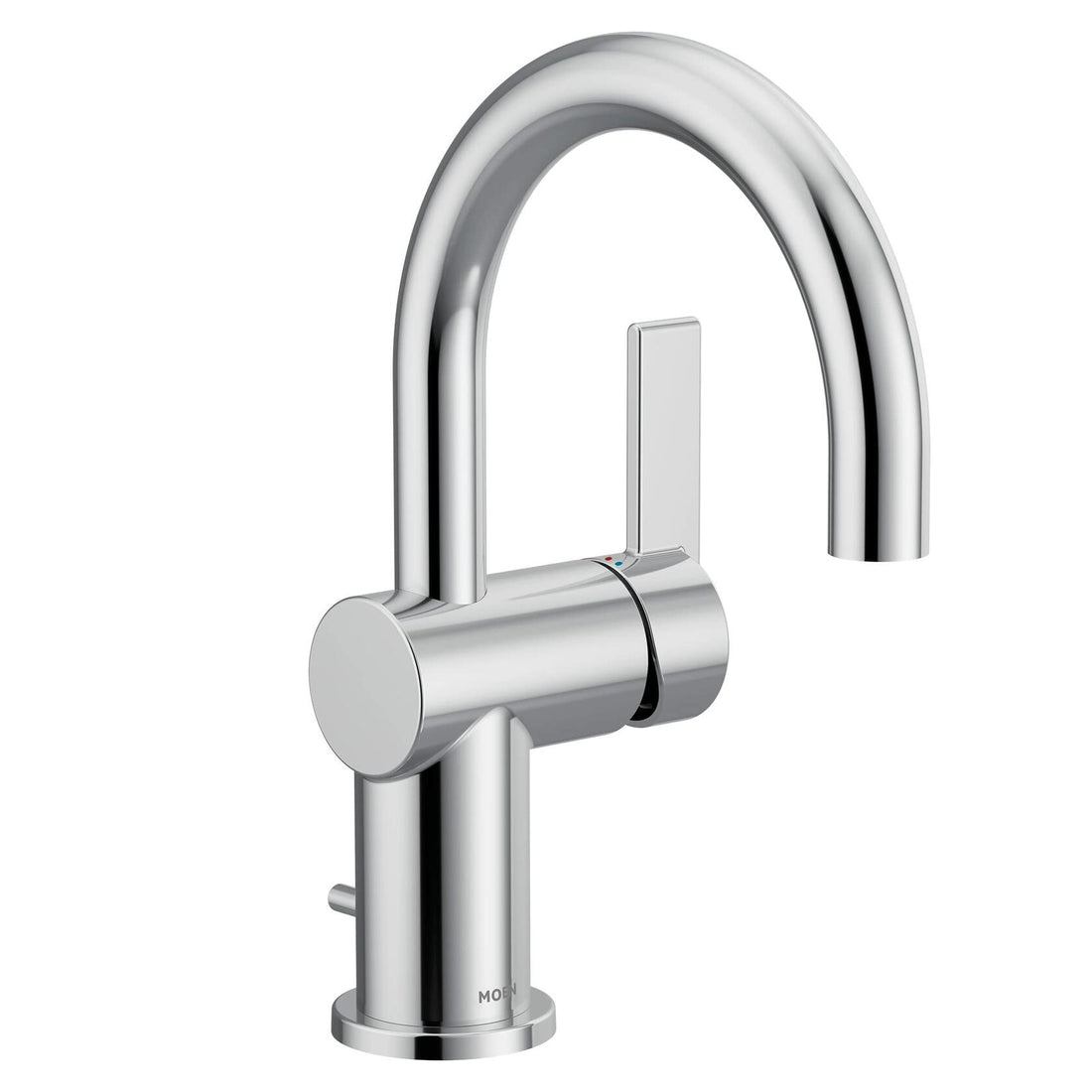 Moen CIA 6221 Single Handle Bathroom Sink Faucet in Chrome (Drain and Deck Plate Included)