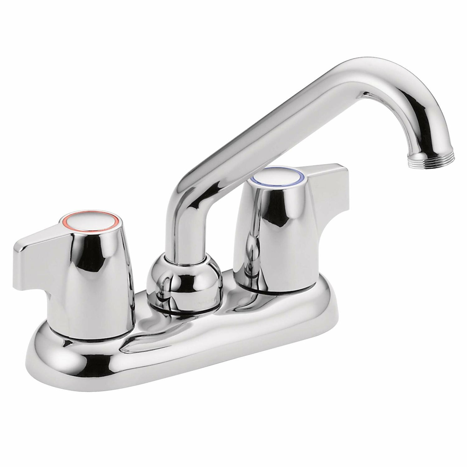 MOEN Chateau 74998 Two-Handle 4-Inch Centerset Utility or Laundry Sink Faucet with Threaded Spout in Chrome