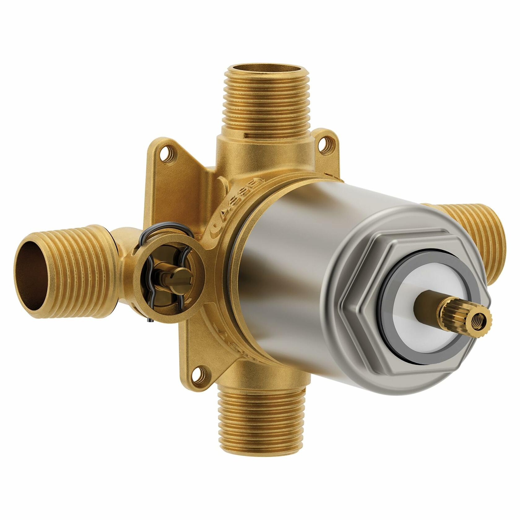 MOEN Cleveland Faucet 45311 Pressure Balancing In-Wall Cycling Valve with Stops (Male IPS/CC)