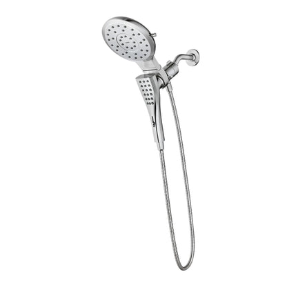MOEN Verso 220C3 8-Spray 7 in. Dual Wall Mount Fixed and Handheld Shower Head 2.5 GPM with Infiniti Dial in Chrome