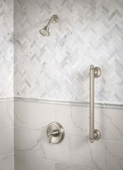 MOEN Brantford T2152BN Posi-Temp Single-Handle 1-Spray Shower Faucet Trim Kit in Brushed Nickel (Valve Not Included)