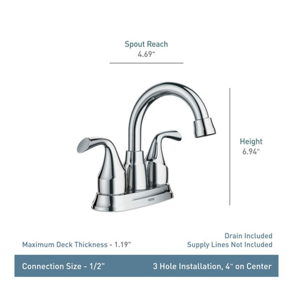 MOEN Idora 84115BRB Centerset 2-Handle Bathroom Faucet in Mediterranean Bronze