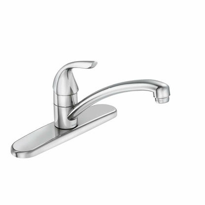 MOEN Adler 87201 Single-Handle Low Arc Kitchen Faucet in Chrome with Tool Free Install