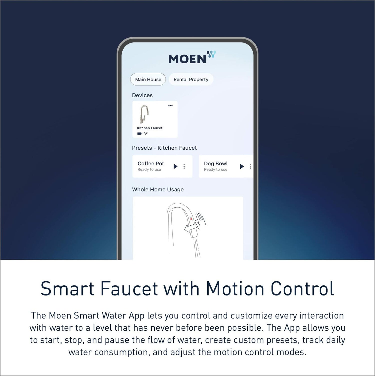 MOEN Paterson S75003EV2BL Smart Faucet Touchless Pull-Down Sprayer Kitchen Faucet with Voice and Motion Control in Matte Black