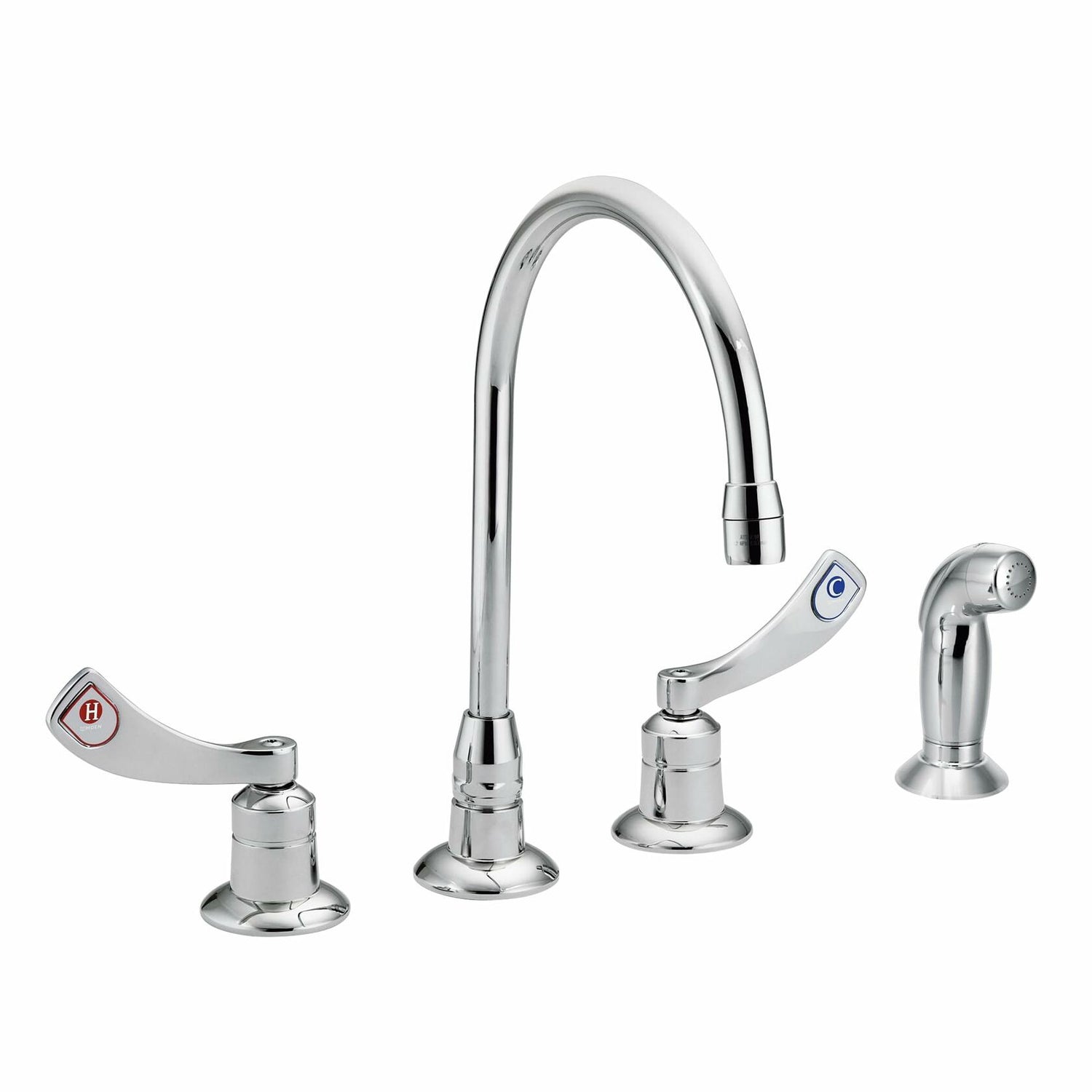 MOEN M-Dura 8244 Commercial Kitchen Faucet with Side Spray in Chrome