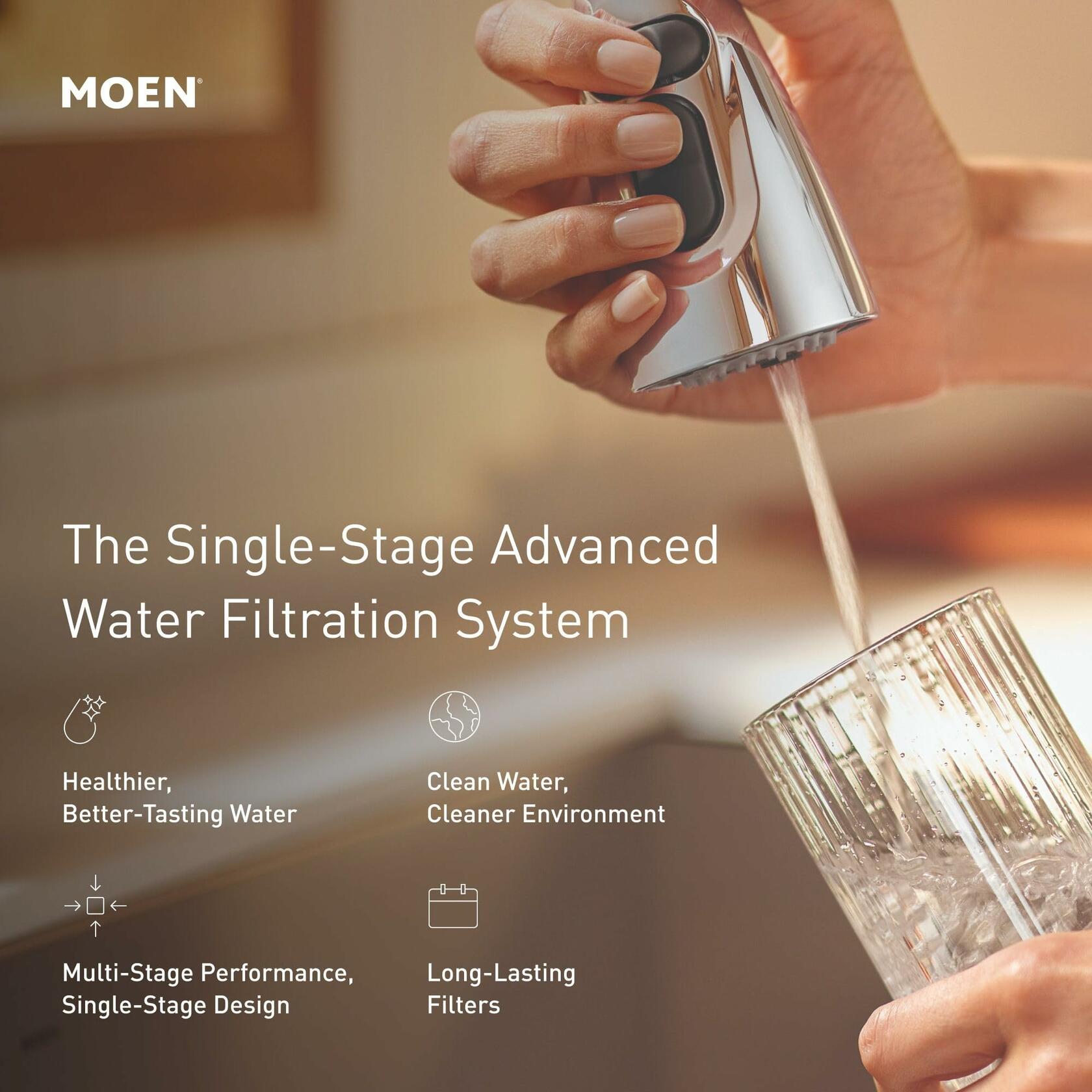 MOEN F9800 Single-Stage Under Sink Advanced Water Filtration System