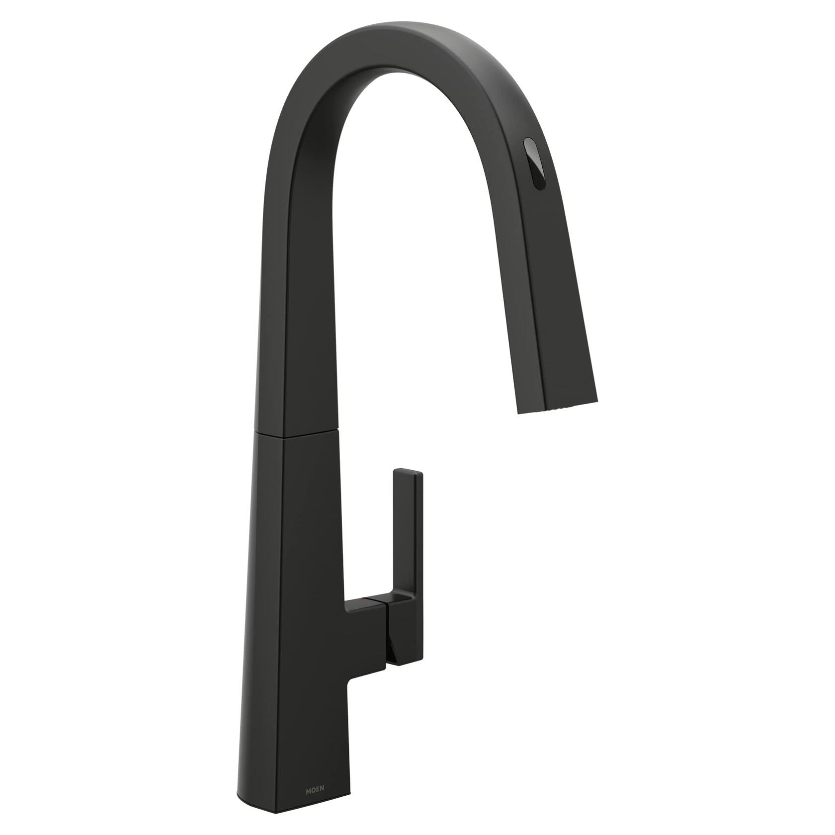 MOEN Nio S75005EV2BL Smart Faucet Touchless Pull-Down Sprayer Kitchen Faucet with Voice and Motion Control in Matte Black