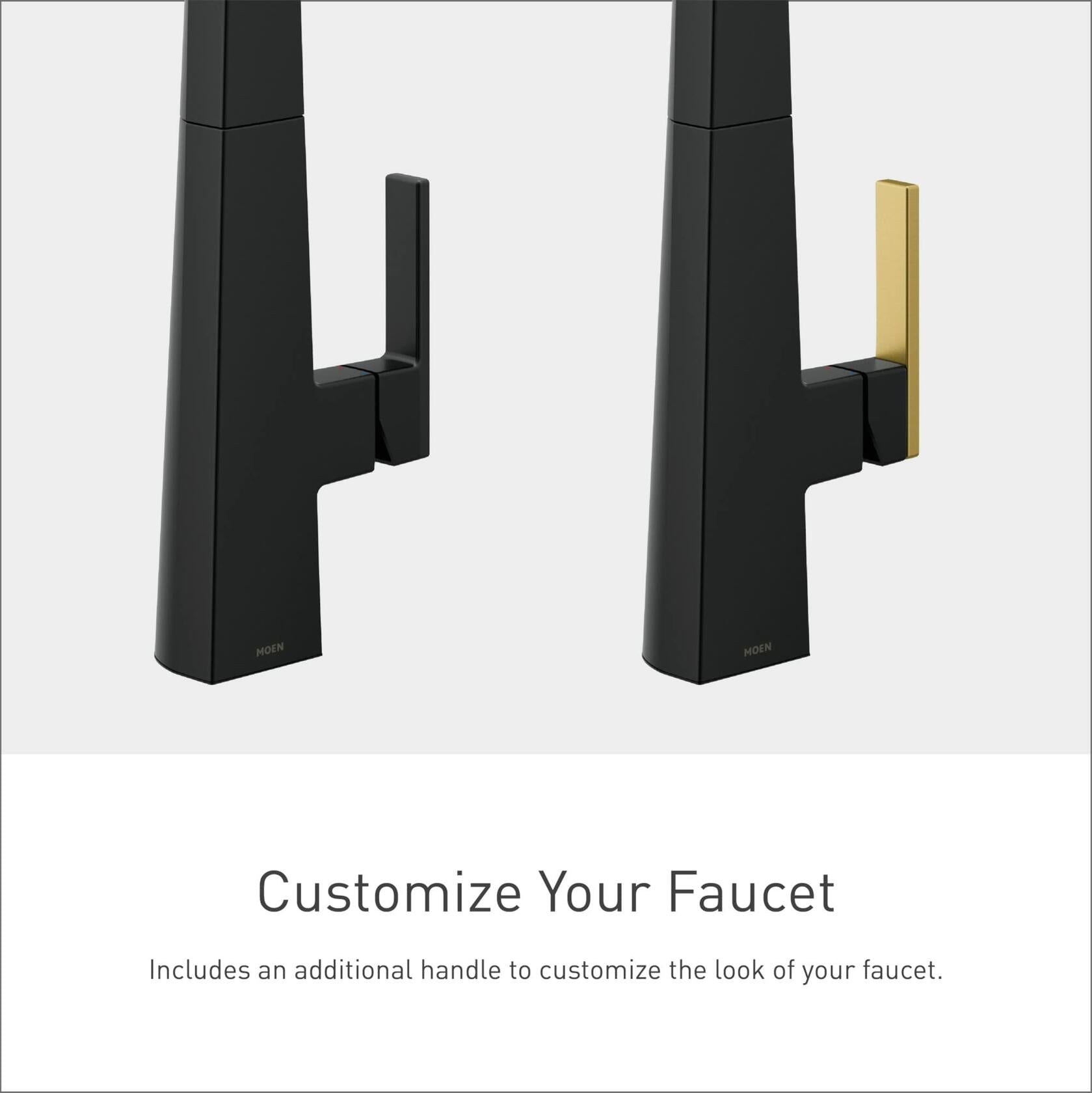 MOEN Nio S75005EV2BL Smart Faucet Touchless Pull-Down Sprayer Kitchen Faucet with Voice and Motion Control in Matte Black
