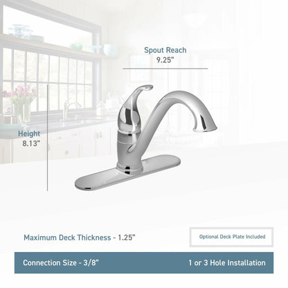 MOEN Camerist 7825SRS Single-Handle Standard Kitchen Faucet in Spot Resist Stainless