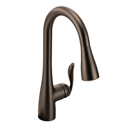 MOEN Arbor 7594ORB Single-Handle Pull-Down Sprayer Kitchen Faucet with Power Boost in Oil Rubbed Bronze