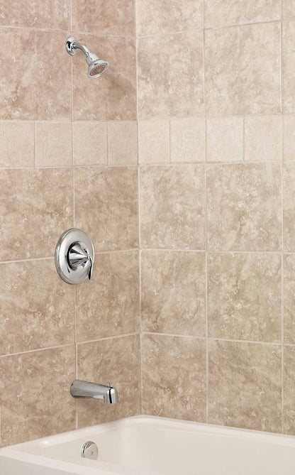 MOEN Eva T2131BN Single-Handle Posi-Temp Valve Trim Kit in Brushed Nickel (Valve Not Included)