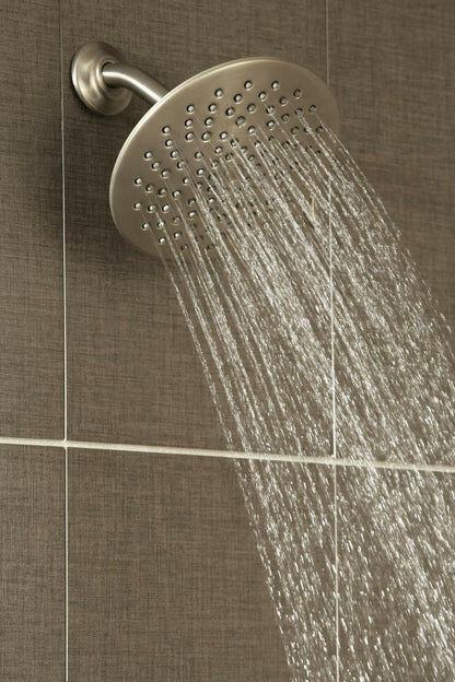 MOEN Velocity S6320EPBG Two Spray Patterns 8 in. Wall Mount Fixed Shower Head in Brushed Gold