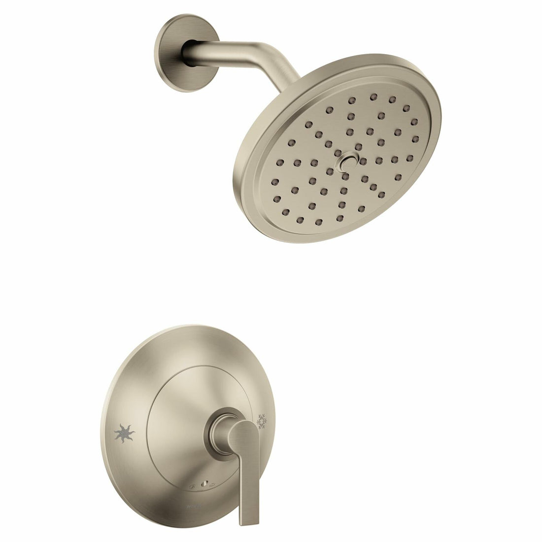 MOEN Doux TS2202BN Posi-Temp Shower Kit in Brushed Nickel (Valve Required)