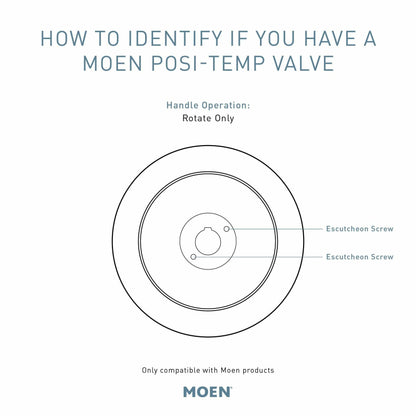 MOEN Eva T62132EP Posi-Temp Tub and Shower Trim Kit in Chrome (Valve Not Included)