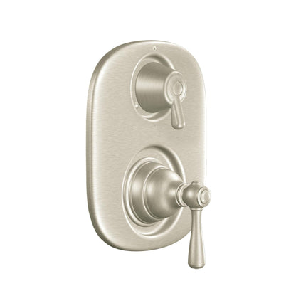 MOEN Kingsley T4111BN Two Handle Moentrol Valve Trim Kit in Brushed Nickel (Valve Not Included)