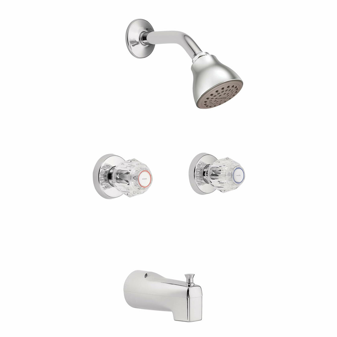 MOEN Chateau 2982EP Two Handle 1-Spray Tub and Shower Faucet in Chrome (Valve Included)