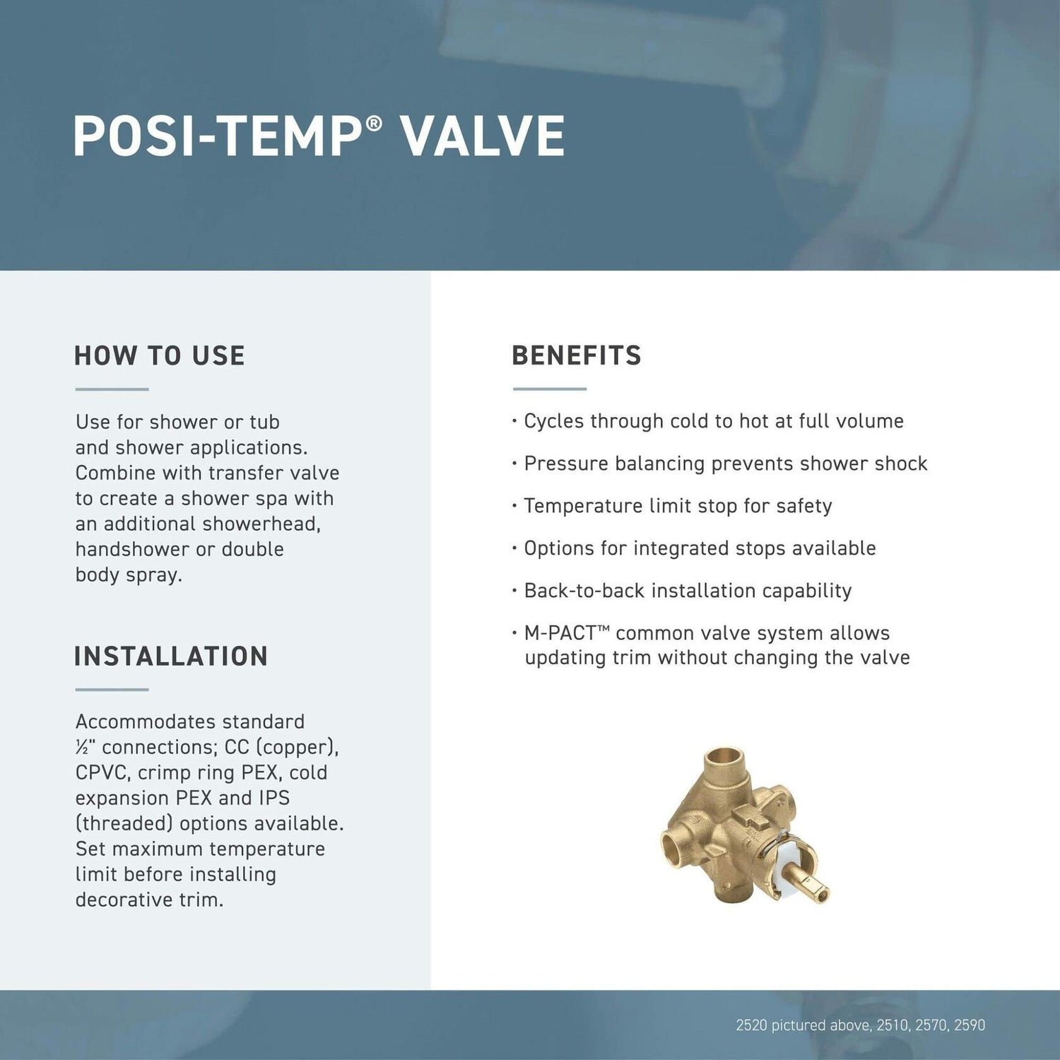 MOEN Eva T2133BN Posi-Temp 1-Handle Tub and Shower Trim Kit in Brushed Nickel (Valve Not Included)