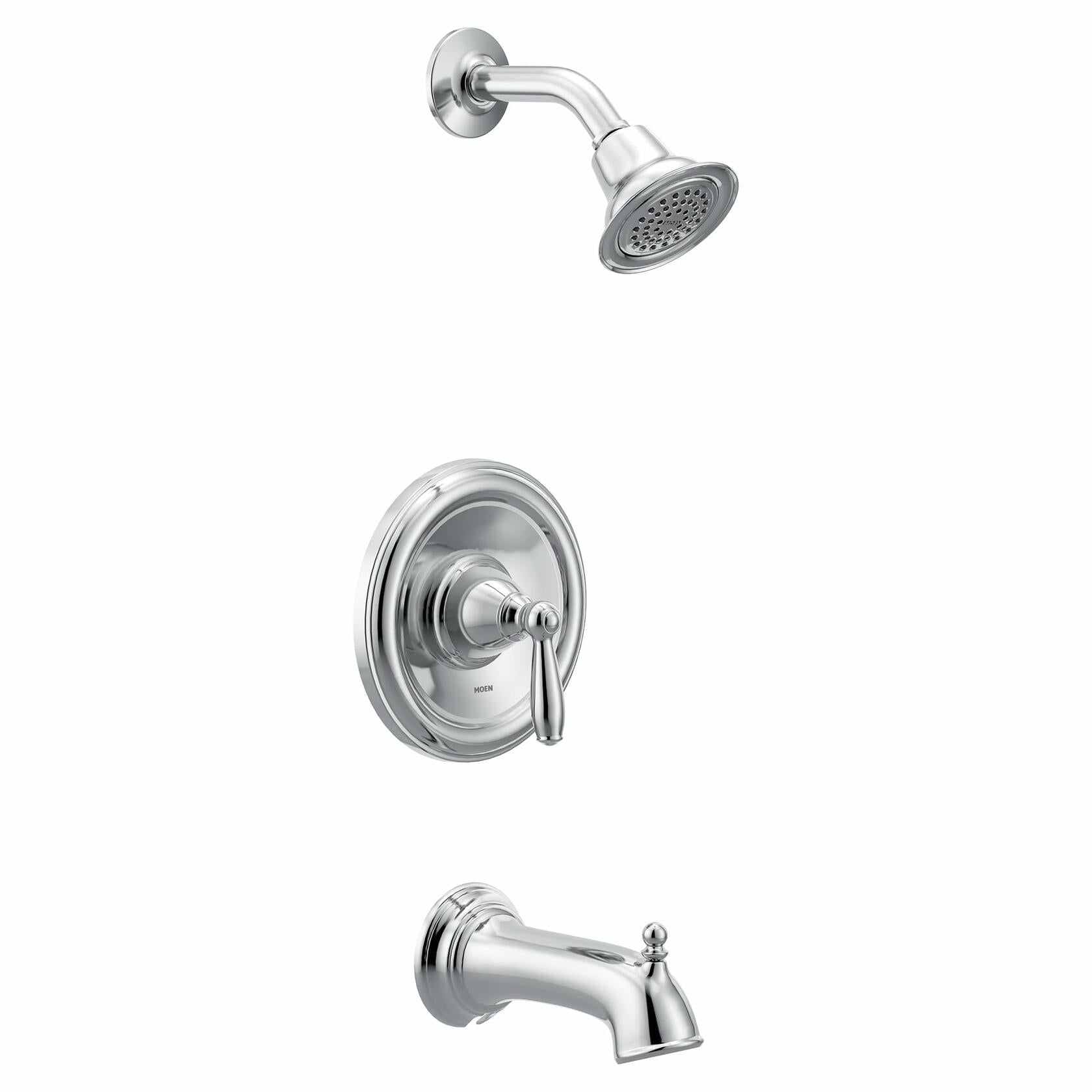 MOEN Brantford T2153 Posi-Temp Pressure Balancing Tub and Shower Trim Kit in Chrome (Valve Required)