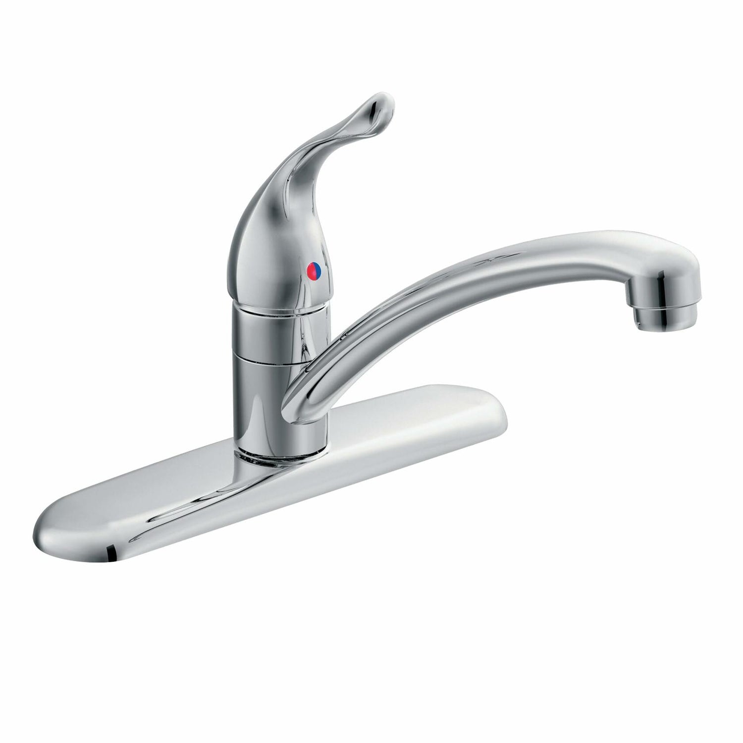 MOEN Chateau 7425 Low-Arc Single-Handle Standard Kitchen Faucet in Chrome