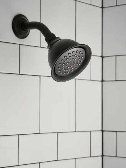 MOEN Caldwell 82495EPBL Single Handle Posi-Temp Pressure Balanced Shower Trim in Matte Black (Valve Included)