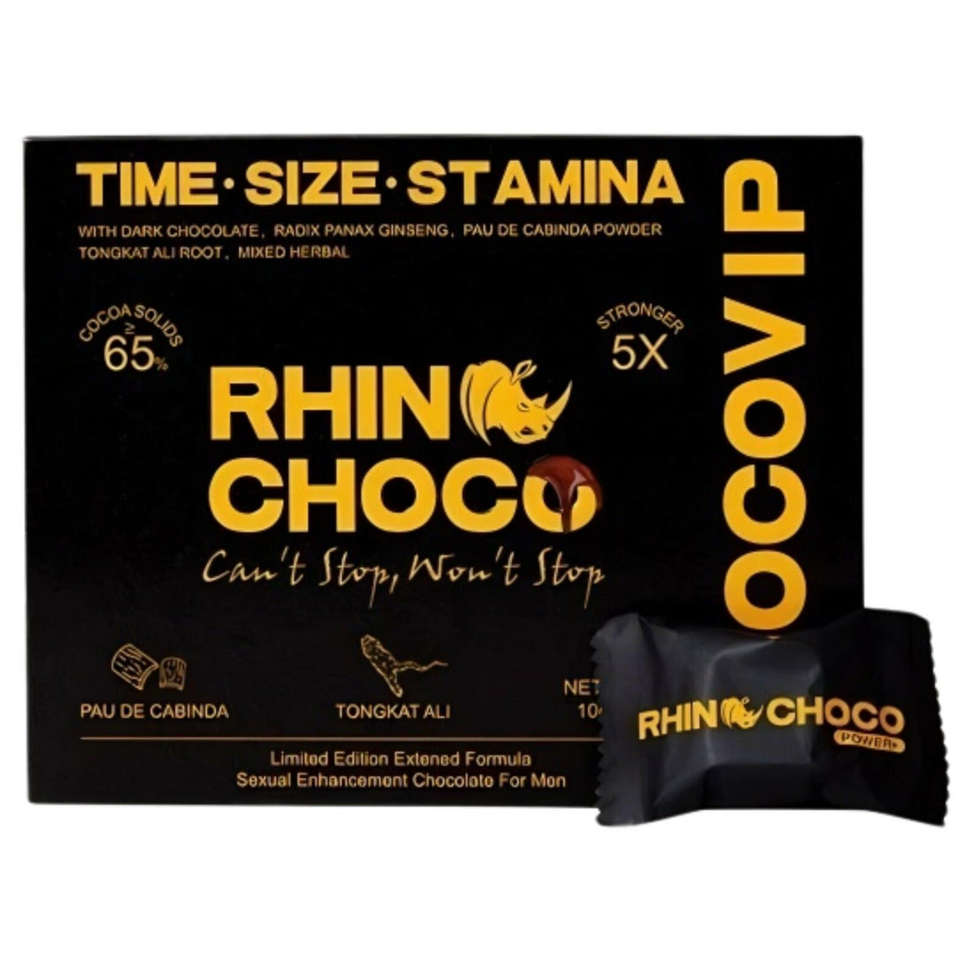 Rhino Choco for Men – Ultimate Power Source &amp; 5x Stronger Pau De Cabinda Powder