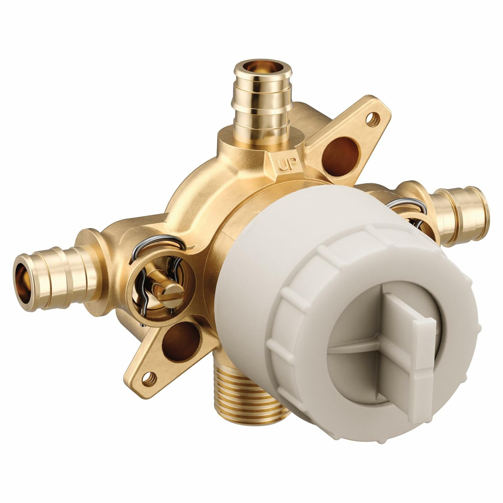 MOEN U140CXS M-CORE 4 Port Tub and Shower Mixing Valve with Cold Expansion PEX Connections and Stops