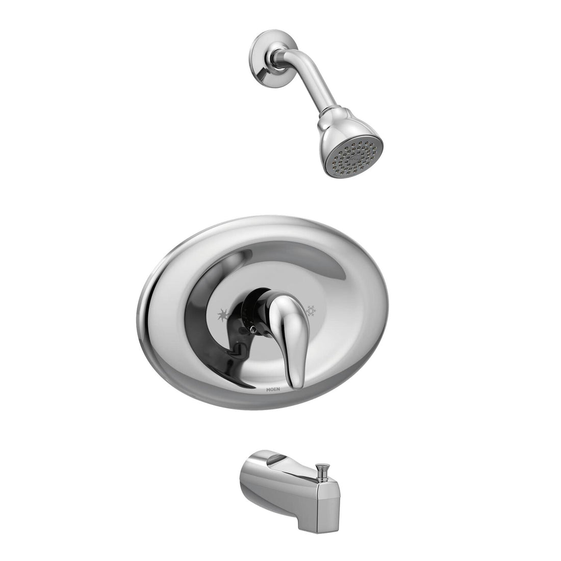 MOEN Chateau L2369EP Single-Handle 1-Spray Tub and Shower Faucet in Chrome (Valve Included)