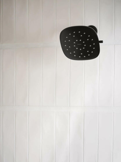 MOEN 220R5BL Verso Infiniti Dial Square Rain Shower Head, 7-Inch Diameter Spray Head in Matte Black