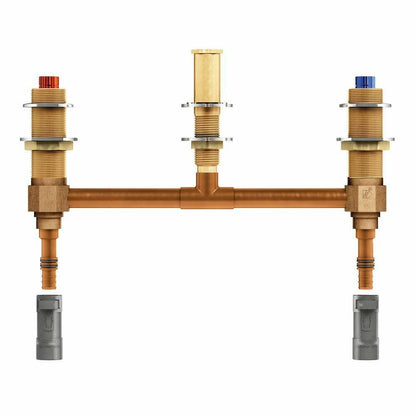MOEN 4797 Two Handle Roman Tub Valve 10" Centers Pex with 1/2" Cpvc Adapters