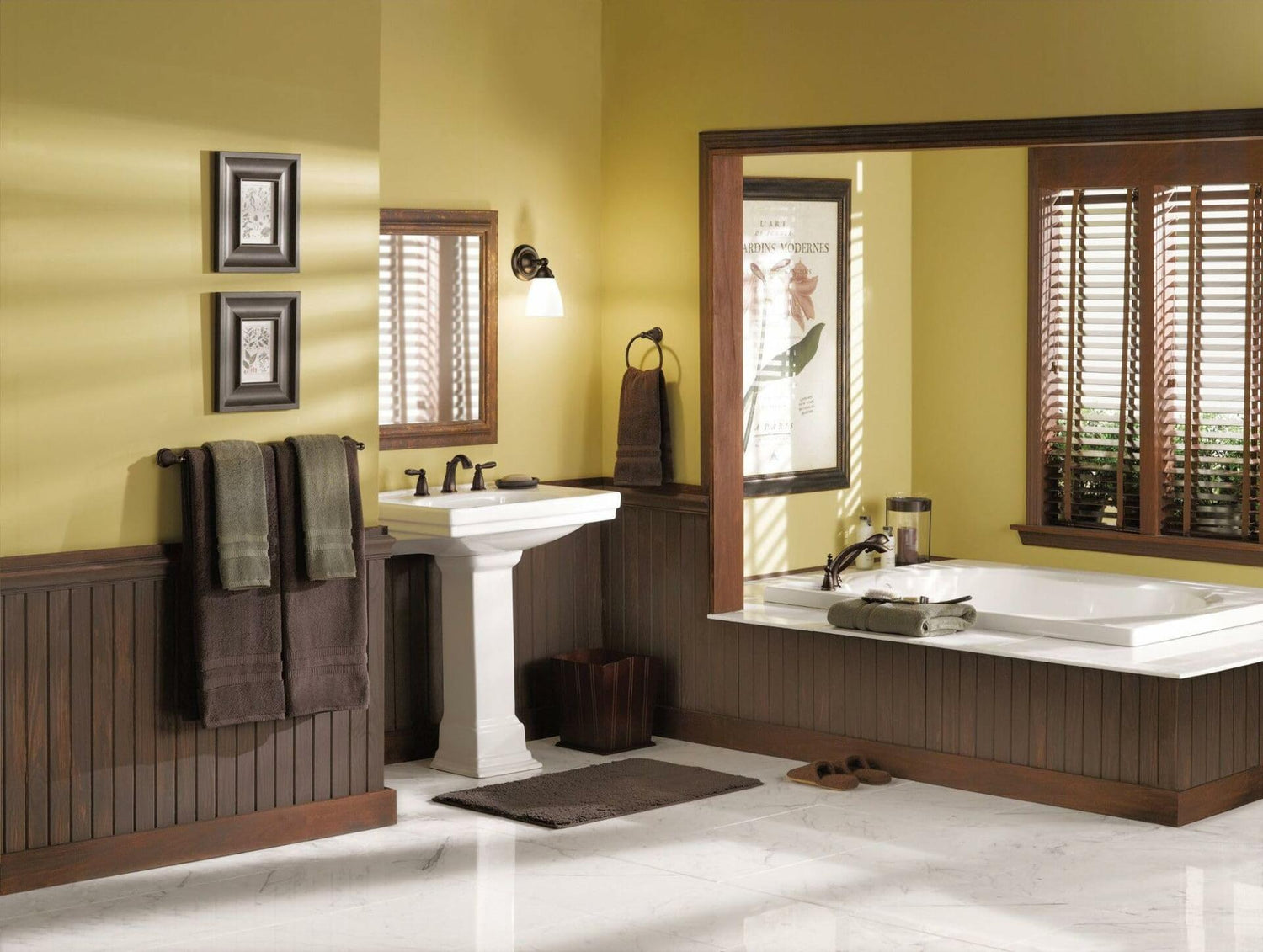 MOEN Brantford T933 Two-Handle Deck Mount Roman Tub Faucet Trim Kit in Chrome (Valve Required)