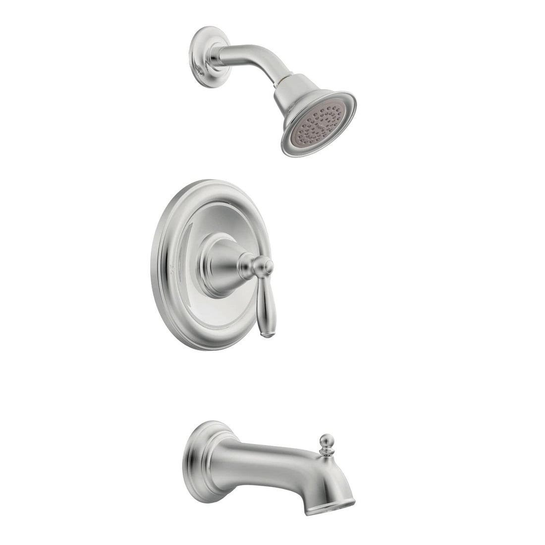 MOEN Brantford T62153EP One-handle Single Function Bathtub and Shower Faucet in Chrome (Valve Required)
