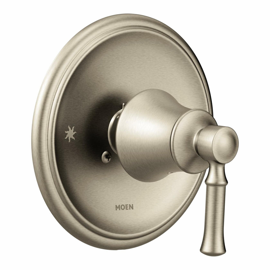 MOEN Dartmoor T2181BN Posi-Temp Single-Handle Wall-Mount Shower Faucet Trim Kit in Brushed Nickel (Valve Not Included)