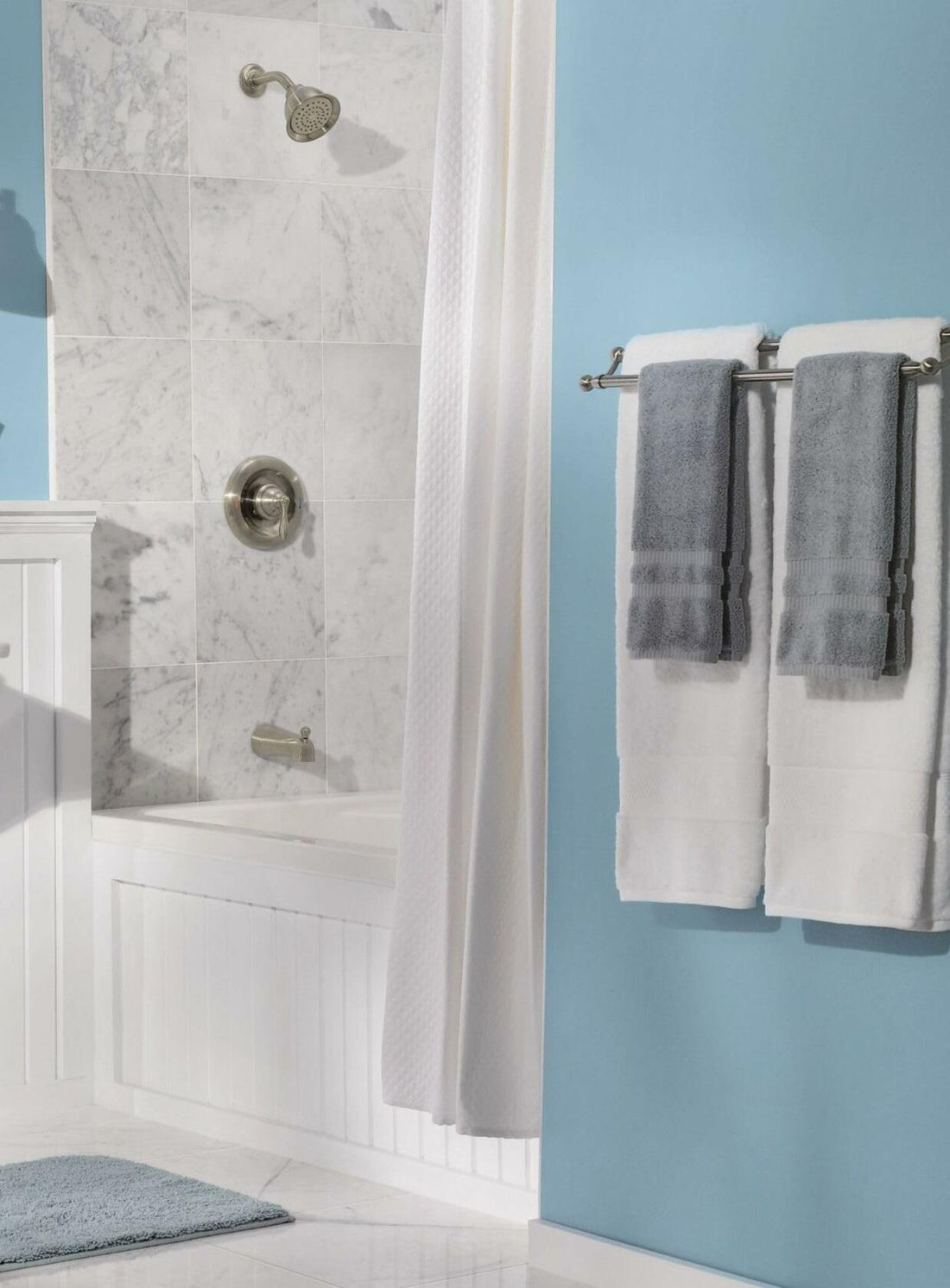 MOEN Caldwell 82496EPSRN Posi-Temp Pressure Balanced Tub and Shower Trim in Spot Resist Brushed Nickel (Valve Included)