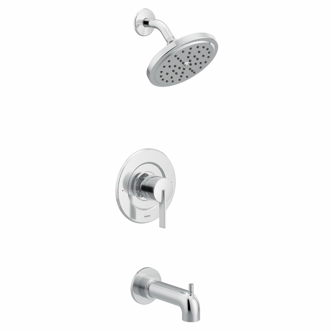 MOEN Cia T2263EP 1-Handle Wall Mounted Tub and Shower Trim Kit with Spout in Chrome (Valve Required)