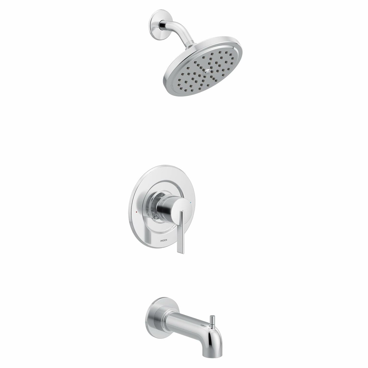 MOEN Cia T2263EP 1-Handle Wall Mounted Tub and Shower Trim Kit with Spout in Chrome (Valve Required)
