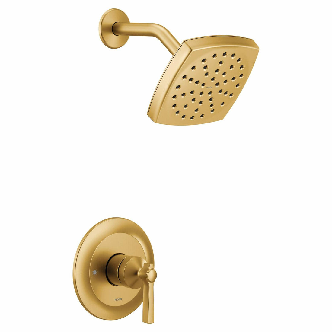 MOEN Flara UTS3912BG M-CORE 3-Series 1-Handle Shower Trim Kit in Brushed Gold (Valve Required)