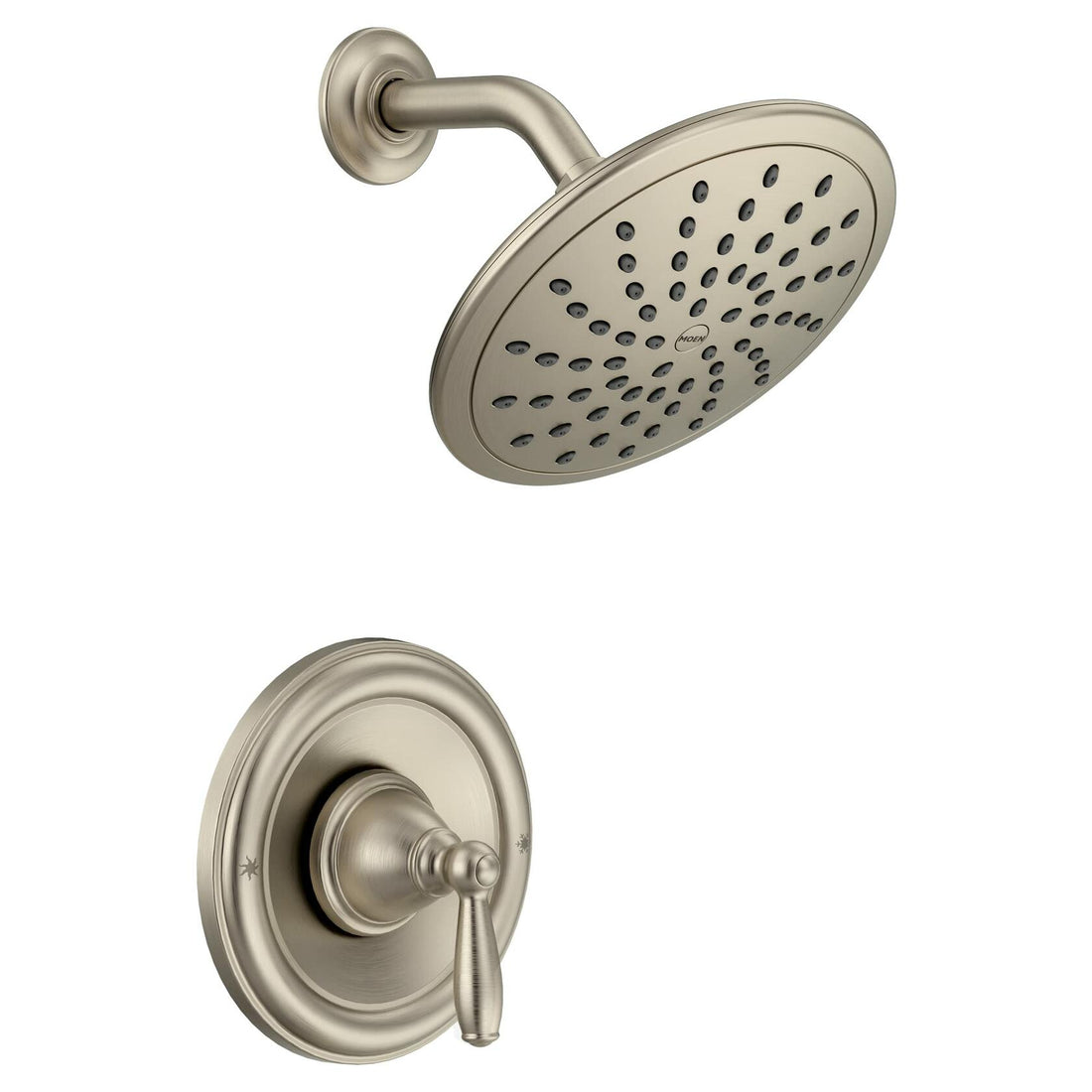 MOEN Brantford T2252EPBN Posi-Temp Rain Shower Single-Handle Shower Faucet Trim Kit in Brushed Nickel (Valve Required)