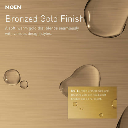 MOEN Beric 82775BZG Single Handle 5-Spray Tub and Shower Faucet 1.75 GPM in. Bronzed Gold (Valve Included)