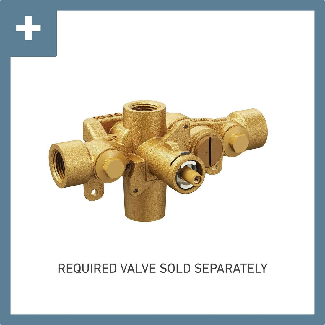 MOEN Align T3291BG One-Handle Wall Mount Valve Handle in Brushed Gold (Valve Required)