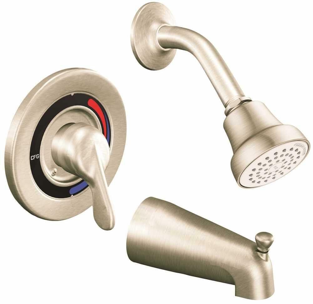 MOEN CFG Cornerstone 40311CBNGR Tub And Shower Trim in Brushed Nickel