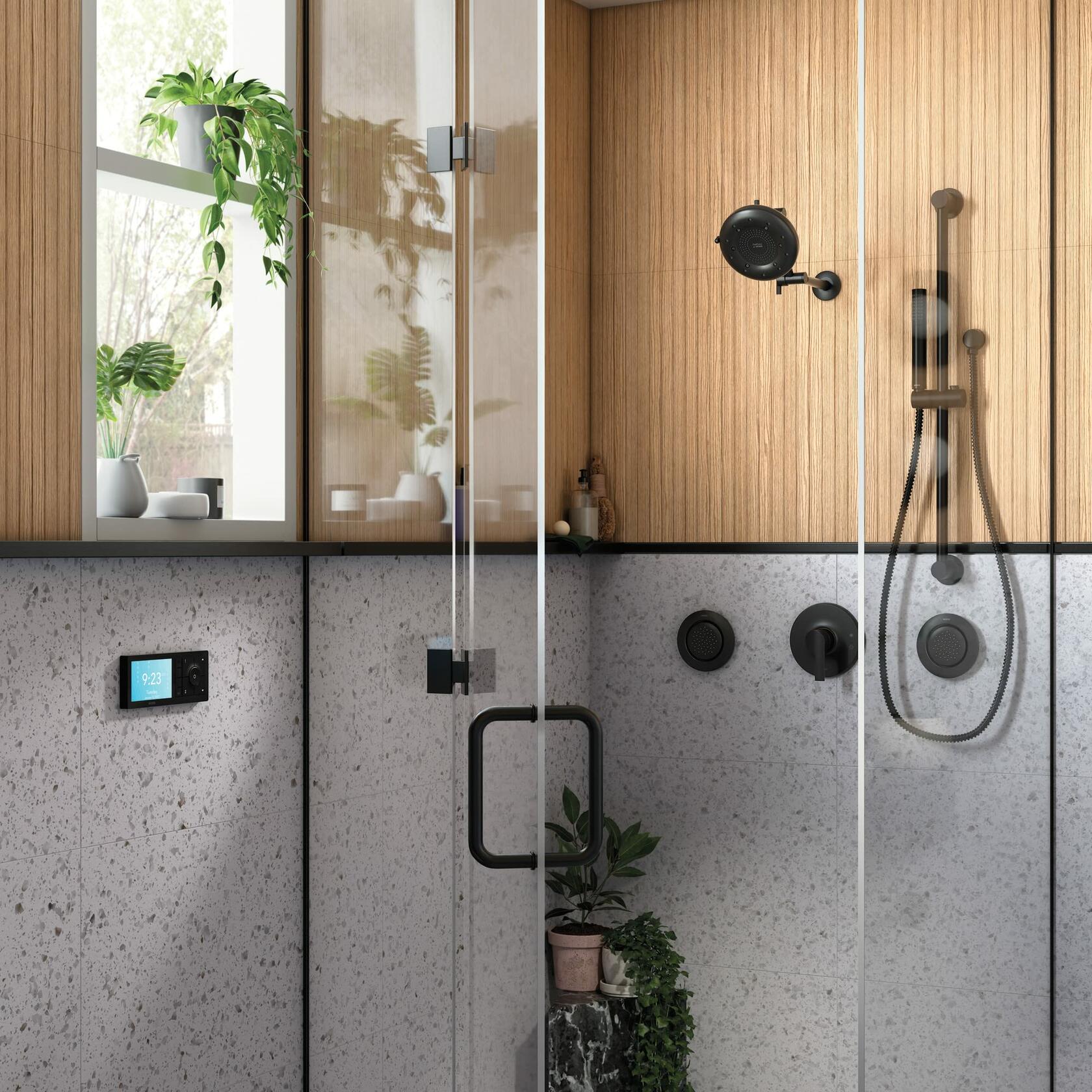 MOEN Mosaic TS1422BL 5.38 in. Body Jet with Adjustable Angle in Matte Black