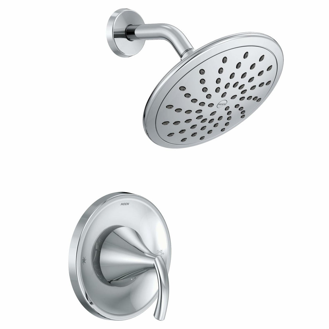 MOEN Glyde T2842EP One-Handle Single Function 8-in Round Shower Faucet in Chrome