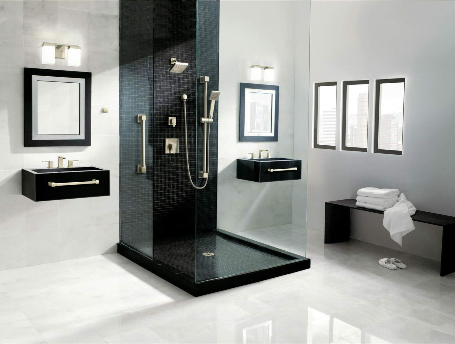 MOEN 90 Degree TS2713BN One-Handle Single Function Bathtub and Shower Faucet in  Brushed Nickel