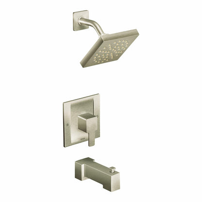 MOEN 90 Degree TS2713BN One-Handle Single Function Bathtub and Shower Faucet in  Brushed Nickel